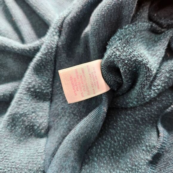 Victoria's Secret PINK teal long sleeved sweatshirt XS extra small - Picture 6 of 11